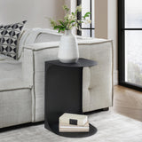 Cote Accent Table, Black-Furniture - Accent Tables-High Fashion Home