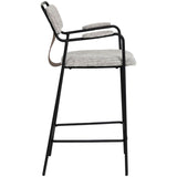 Couva Barstool & Counter Stool, Gray Tweed
