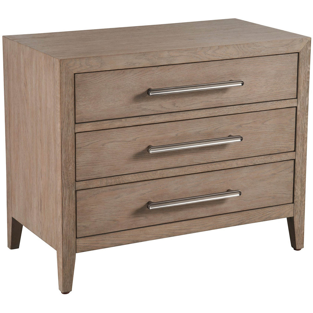 Cove 3 Drawer Nighstand, Gray Oak-Furniture - Bedroom-High Fashion Home