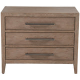 Cove 3 Drawer Nighstand, Gray Oak-Furniture - Bedroom-High Fashion Home