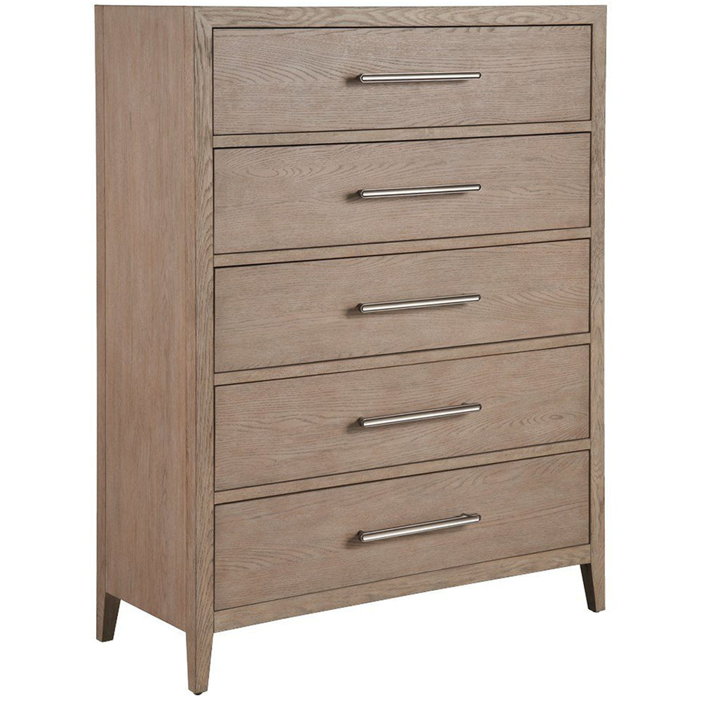 Cove 5 Drawer Chest, Gray Oak-Furniture - Storage-High Fashion Home