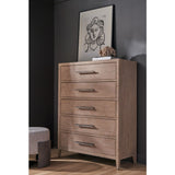 Cove 5 Drawer Chest, Gray Oak-Furniture - Storage-High Fashion Home