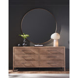 Cove 6 drawer Dresser, Gray Oak-Furniture - Storage-High Fashion Home