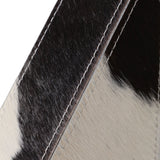 Cow Print Bookends, White/Black-Accessories-High Fashion Home