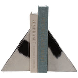 Cow Print Bookends, White/Black-Accessories-High Fashion Home