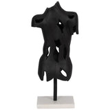 Cracked Bust on Stand, Black-Accessories-High Fashion Home