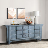 Crafton Buffet, Blue-Furniture - Storage-High Fashion Home