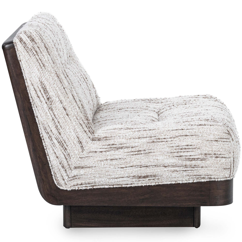 Crandall Swivel Chair, Cocoa Cream-Furniture - Chairs-High Fashion Home