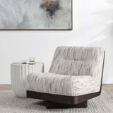 Crandall Swivel Chair, Cocoa Cream