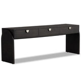 Cressida Console Table, Black Linen by Four Hands-Furniture - Accent Tables-High Fashion Home