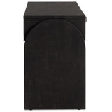 Cressida Console Table, Black Linen by Four Hands-Furniture - Accent Tables-High Fashion Home