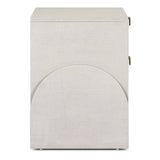 Cressida Nightstand, Ivory Painted Linen by Four Hands-Furniture - Bedroom-High Fashion Home