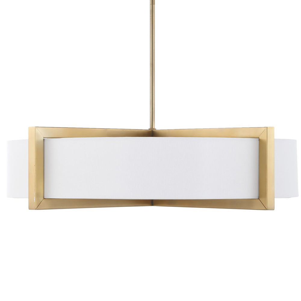 Cresson 4 Light Pendant, Brushed Brass-Lighting-High Fashion Home
