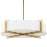Cresson 4 Light Pendant, Brushed Brass-Lighting-High Fashion Home