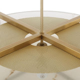 Cresson 4 Light Pendant, Brushed Brass-Lighting-High Fashion Home