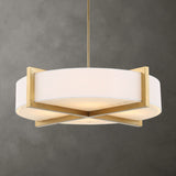 Cresson 4 Light Pendant, Brushed Brass-Lighting-High Fashion Home