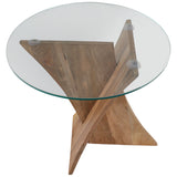 Criss-Cross Accent Table, Natural