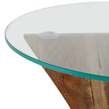 Criss-Cross Accent Table, Natural