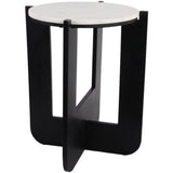 Criss-Cross Accent Table, White