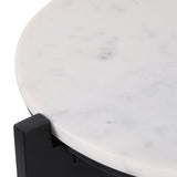 Criss-Cross Accent Table, White