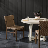 Cromwell Outdoor Dining Chair, Dark Textured Woven, Set of 2 by Four Hands