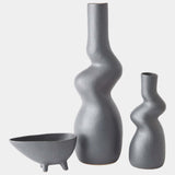 Crooked Vases, Dark Grey-Accessories-High Fashion Home