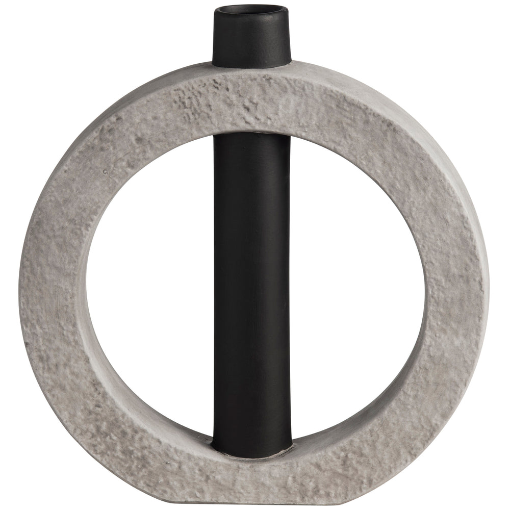 Crosby Round Vase, Grey-Accessories-High Fashion Home