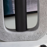 Crosby Square Vase, Grey-Accessories-High Fashion Home