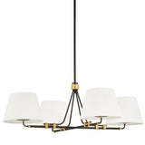 Crown Heights Chandelier, Aged Brass/Distressed Bronze