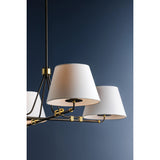 Crown Heights Chandelier, Aged Brass/Distressed Bronze