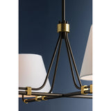 Crown Heights Chandelier, Aged Brass/Distressed Bronze