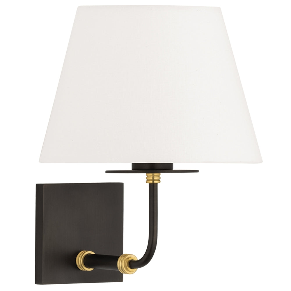 Crown Heights Wall Sconce, Aged Brass/Distressed Bronze