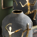 Cruz Dancing Vases, Grey, Set of 2-Accessories-High Fashion Home