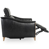 Cullman Leather Power Recliner Chair, Black