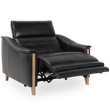 Cullman Leather Power Recliner Chair, Black