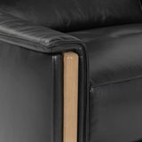 Cullman Leather Power Recliner Chair, Black