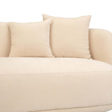 Curbed Sofa, Ivory