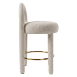 Curco Counter Stool, Gray-Furniture - Dining-High Fashion Home