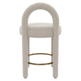 Curco Counter Stool, Gray-Furniture - Dining-High Fashion Home