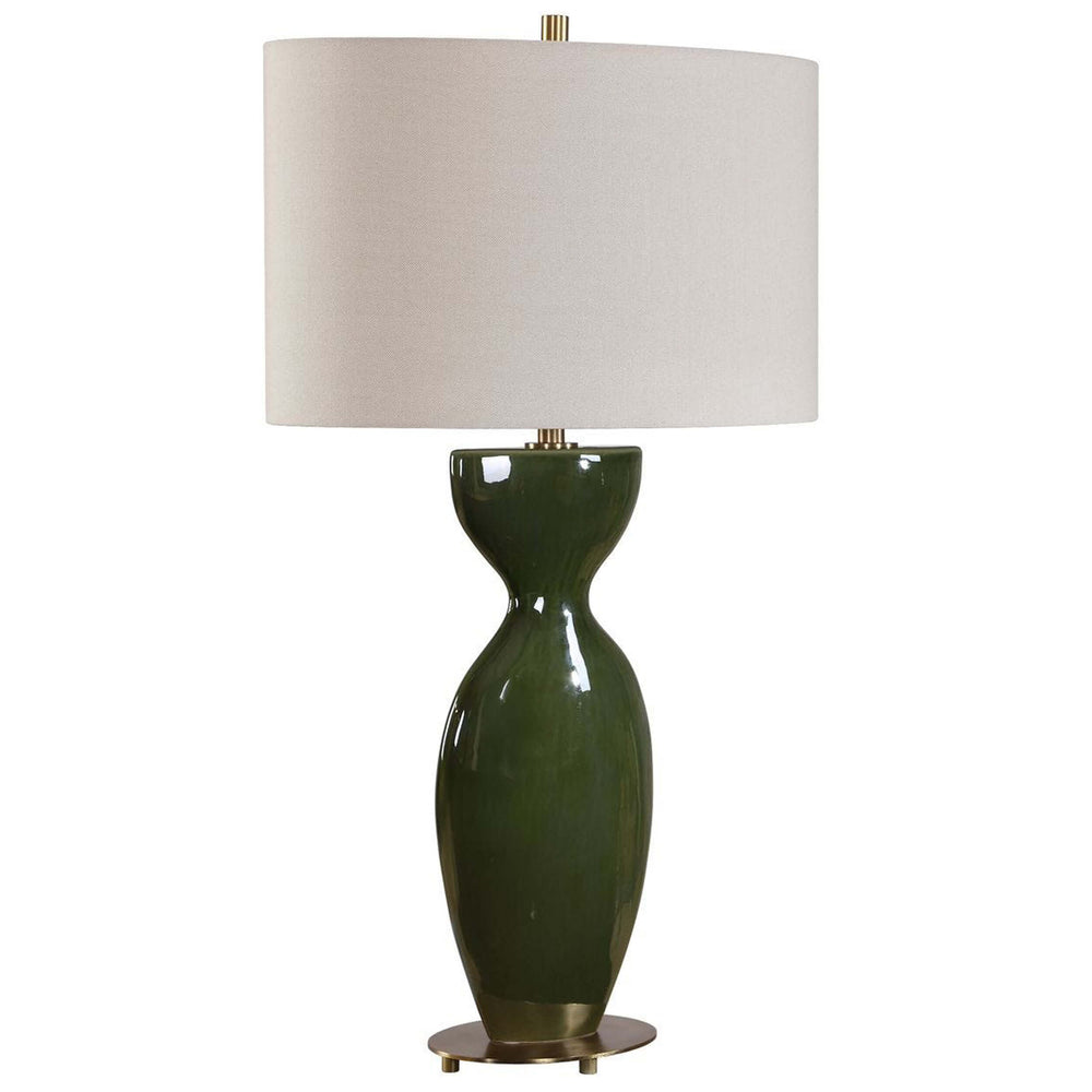 Curhan Table Lamp, Moss Green