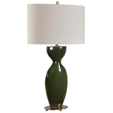 Curhan Table Lamp, Moss Green
