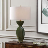 Curhan Table Lamp, Moss Green