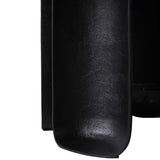 Curved Base Marble Top Coffee Table, Black-Furniture - Accent Tables-High Fashion Home