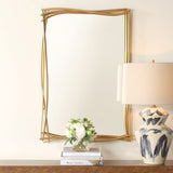 Curved Branches Mirror, Antique Gold Leaf