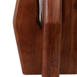 Curved Legs Accent Table, White
