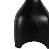 Curved Top Accent Table, Black