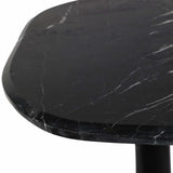 Curved Top Accent Table, Black