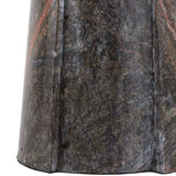 Curve in Base Marble Accent Table, Green