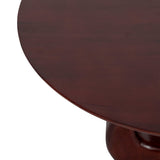 Cut-Out Base Coffee Table, Walnut-Furniture - Accent Tables-High Fashion Home