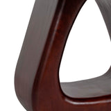 Cut-Out Base Coffee Table, Walnut-Furniture - Accent Tables-High Fashion Home